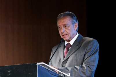 Otávio Cunha, presidente da NTU, durante palestra