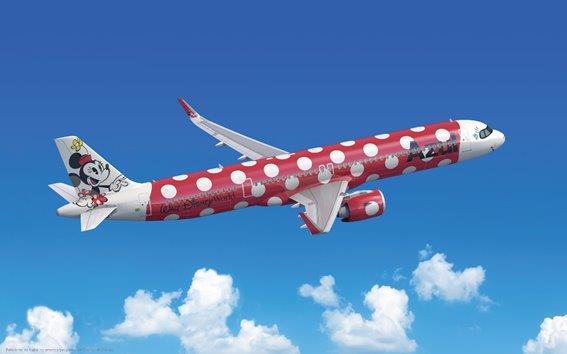 Mais uma aeronave irá compor “A Frota Mais Mágica do Mundo”, com aviões da  Azul Linhas Aéreas inspirados em personagens da Disney. Com cores  inspiradas na personagem Minnie Mouse, o segundo avião